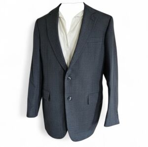 Vintage Oscar de la Renta Pinstripe Blazer in Dark Cobalt  Stripe Size 40 Reg